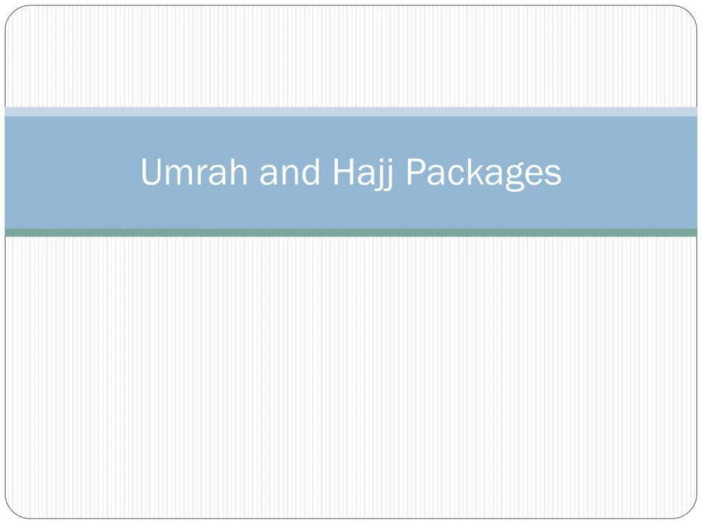 umrah and hajj packages
