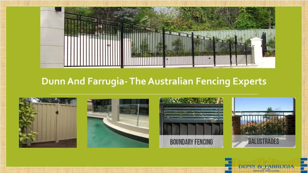 dunn and farrugia the australian fencing experts