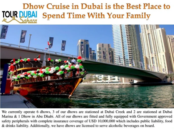 Dhow Cruise in Dubai is the Best Place to Spend Time With Your Family