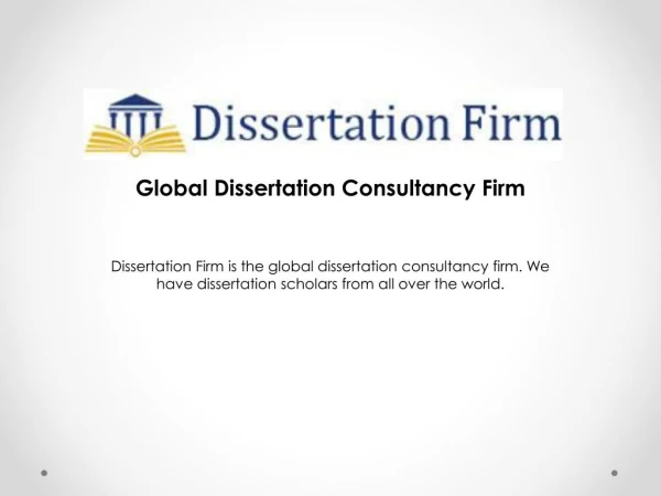 Dissertation Writing Service