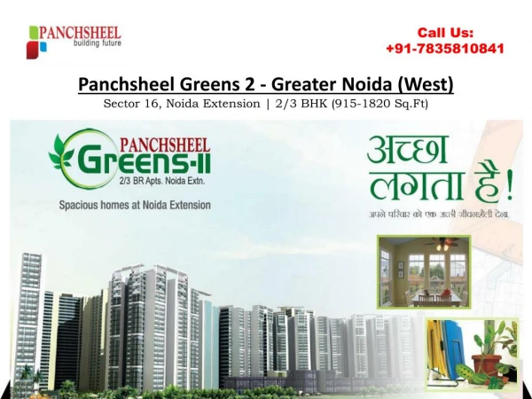 Panchsheel Greens 2 Reviews & Specifications