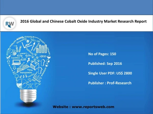 Global Cobalt Oxide Market Growth and Forecast 2016