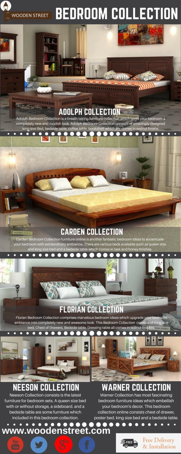 Bedroom Collection – Highlight your Bedroom with royal Bedroom Collection online available at Wooden Street