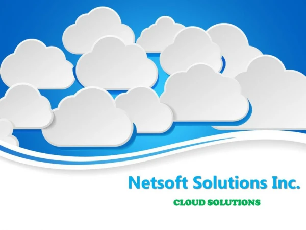 Netsoft Cloud Solutions Services