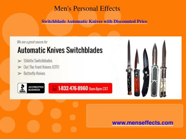 Switchblade Automatic Knives with Discounted Price
