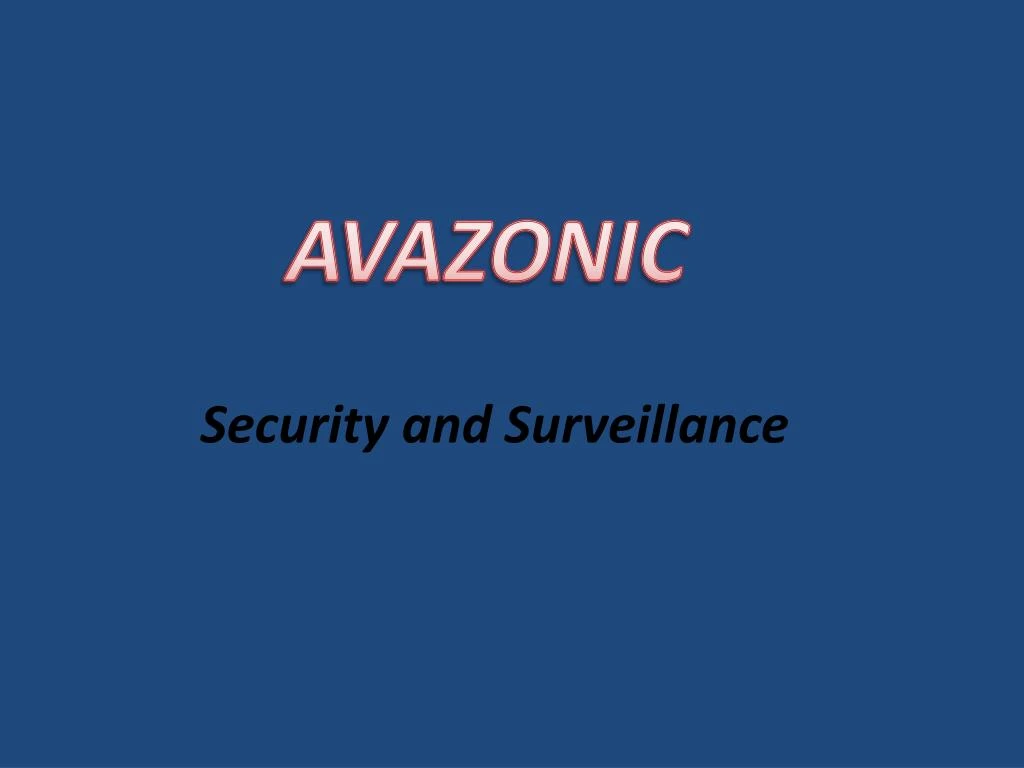 security and surveillance