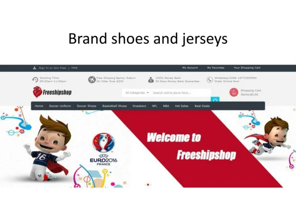 brand shoes and jerseys