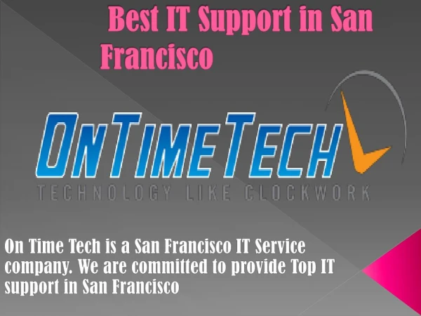 IT support San Francisco