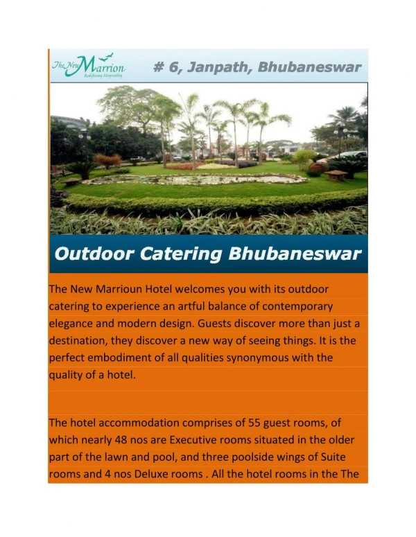 Outdoor Catering Bhubaneswar