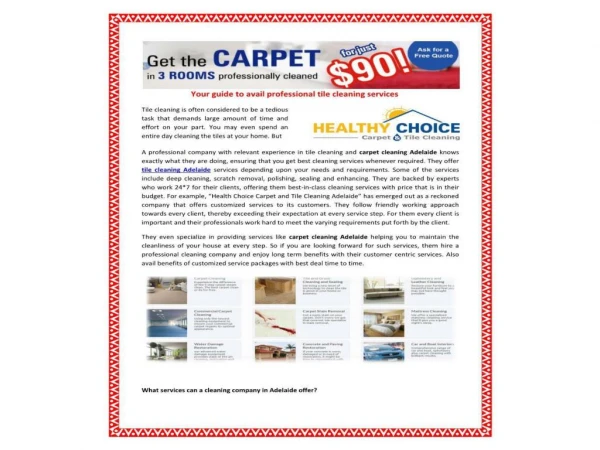 Get best carpet,tile,slate,builders,end of lease cleaning Adelaide