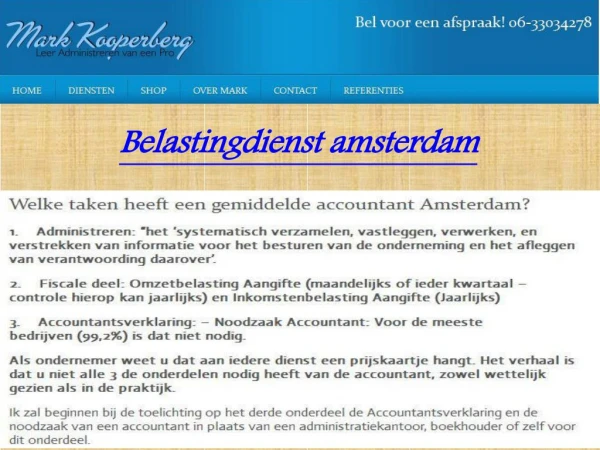 Belastingconsulent amsterdam