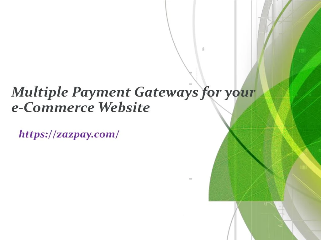 multiple payment gateways for your e c ommerce w ebsite