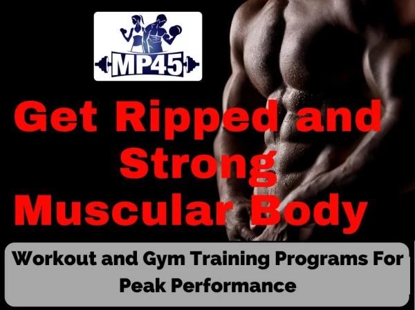 Get Ripped and Strong Muscular Body
