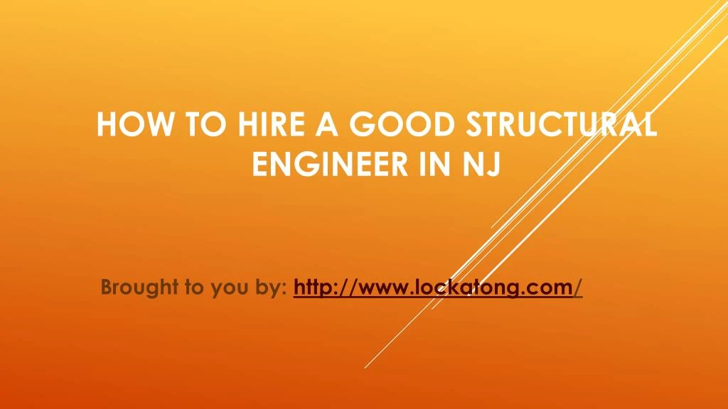 how to hire a good structural engineer in nj