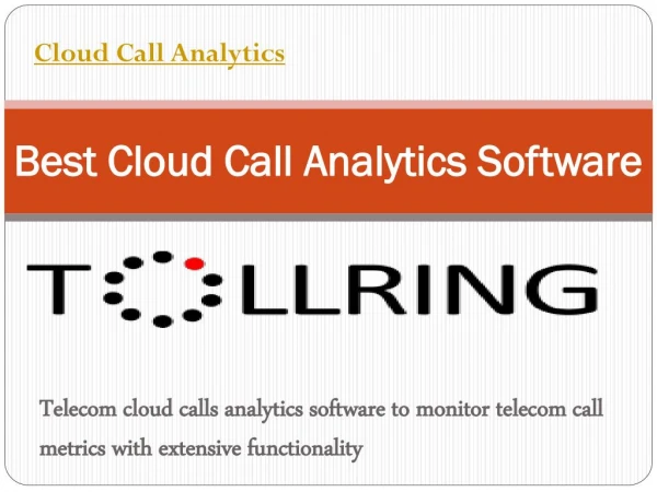 Cloud Call Analytics