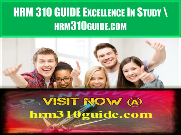 HRM 310 GUIDE Excellence In Study \ hrm310guide.com