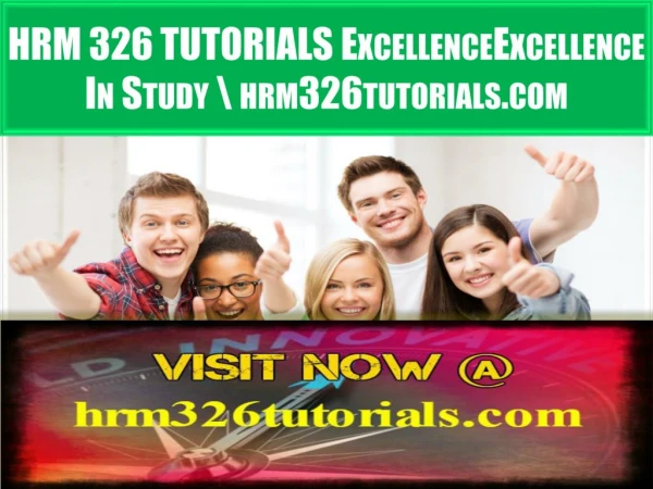 HRM 326 TUTORIALS Excellence In Study \ hrm326tutorials.com