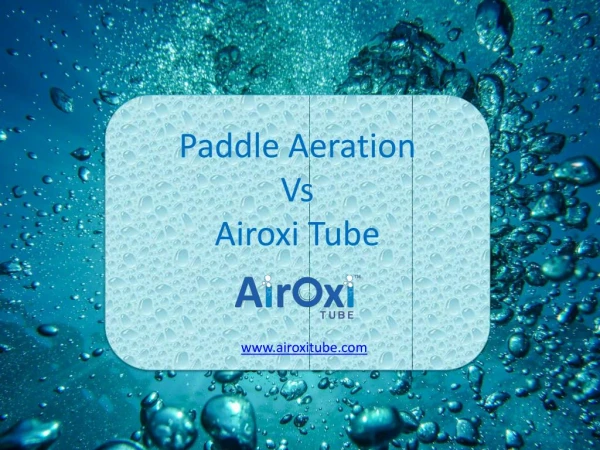 AirOxi vs Paddle Aerator