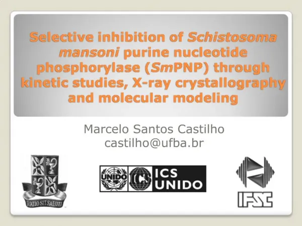 Selective inhibition of Schistosoma mansoni purine nucleotide phosphorylase SmPNP through kinetic studies, X-ray crystal