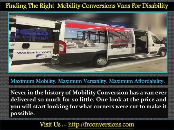 Mobility Van Conversions - FR Conversions