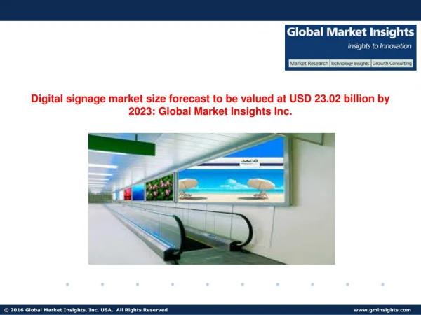 Digital signage market size forecast to exceed USD 23.02 billion by 2023
