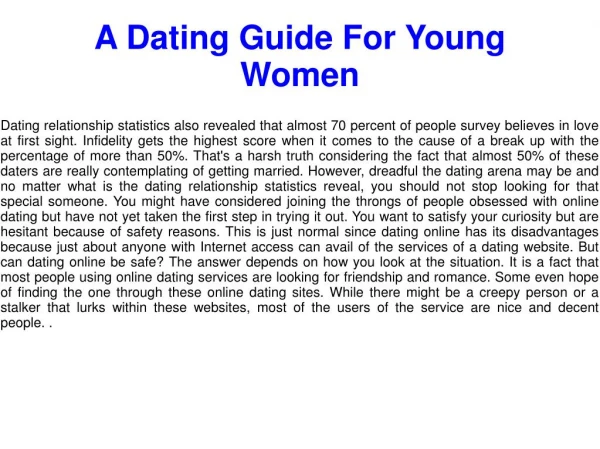 Online Dating Really Can Help A Dating Guide For Young Women