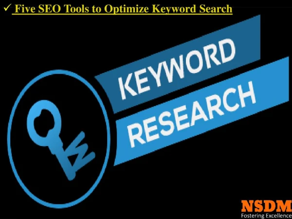Five SEO tools to optimise keyword search