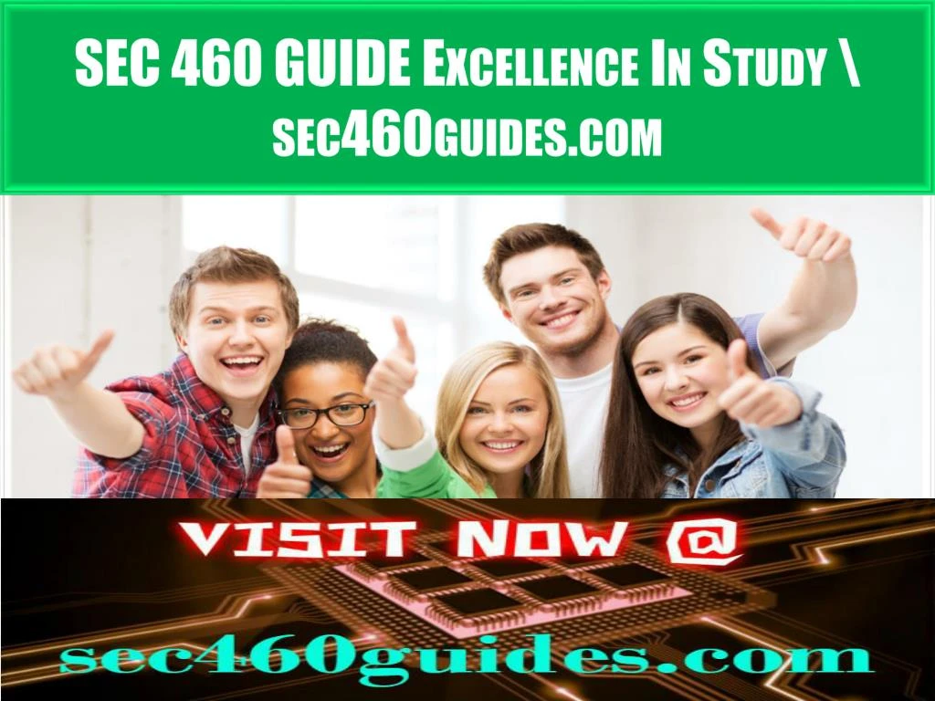 sec 460 guide excellence in study sec460guides com