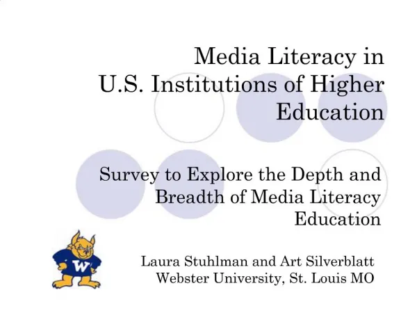 Media Literacy in U.S. Institutions of Higher Education