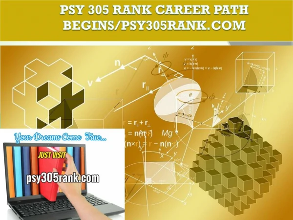 PSY 305 RANK Career Path Begins/psy305rank.com