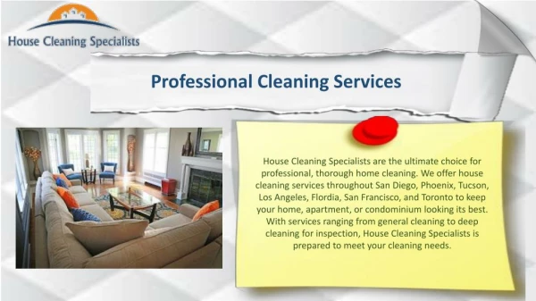 Cleaning Service San Diego
