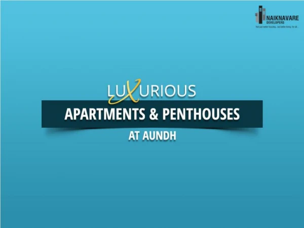 Luxurious Apartments & Penthouses at Aundh, Pune