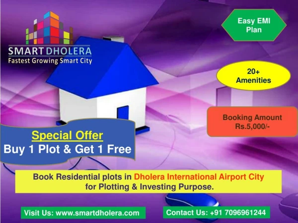 Buy Residential Plots in Dholera International Airport City