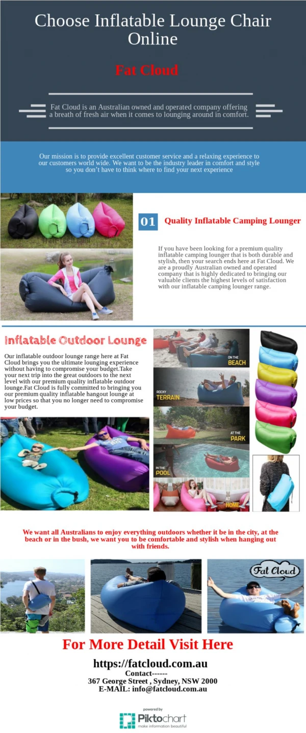 Super Comfortable Inflatable Lounge Chair Online