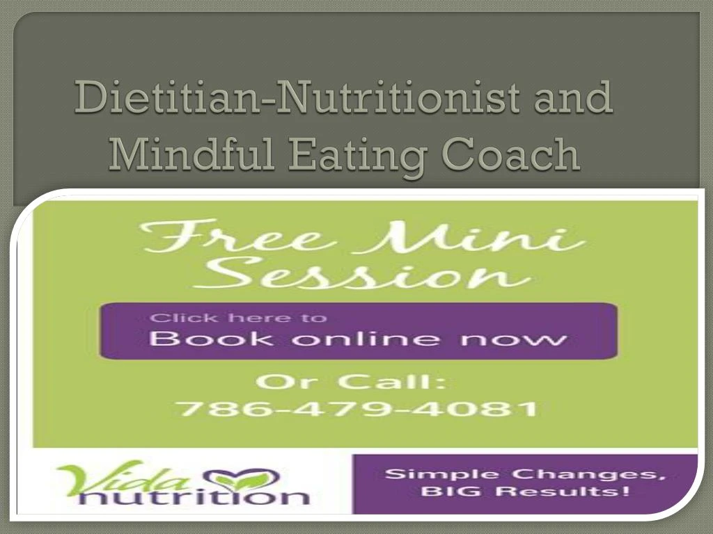 dietitian nutritionist and mindful eating coach