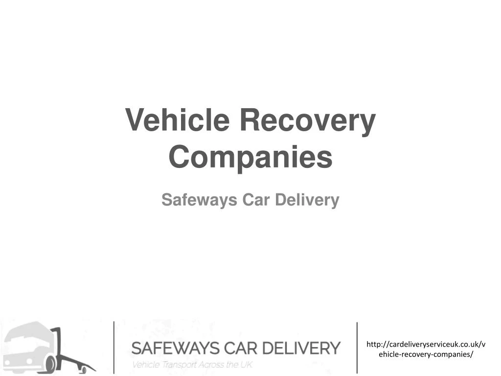vehicle recovery companies
