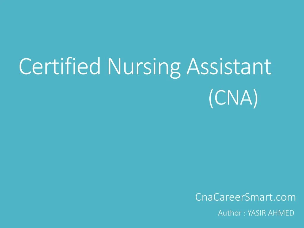 certified nursing assistant cna