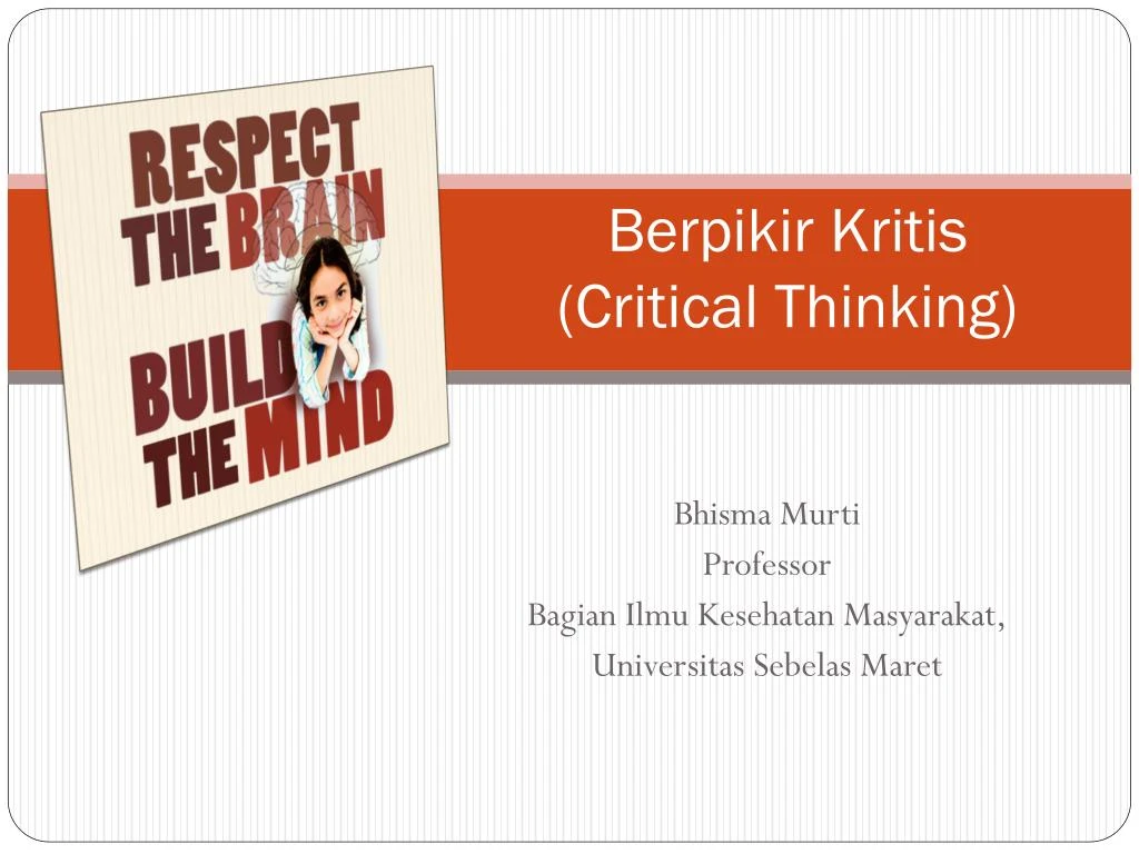 berpikir kritis critical thinking