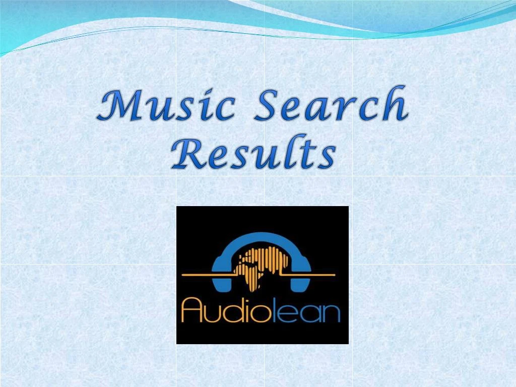 music search results