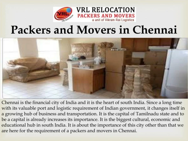 Packers and Movers in chennai | Relocation services in chennai