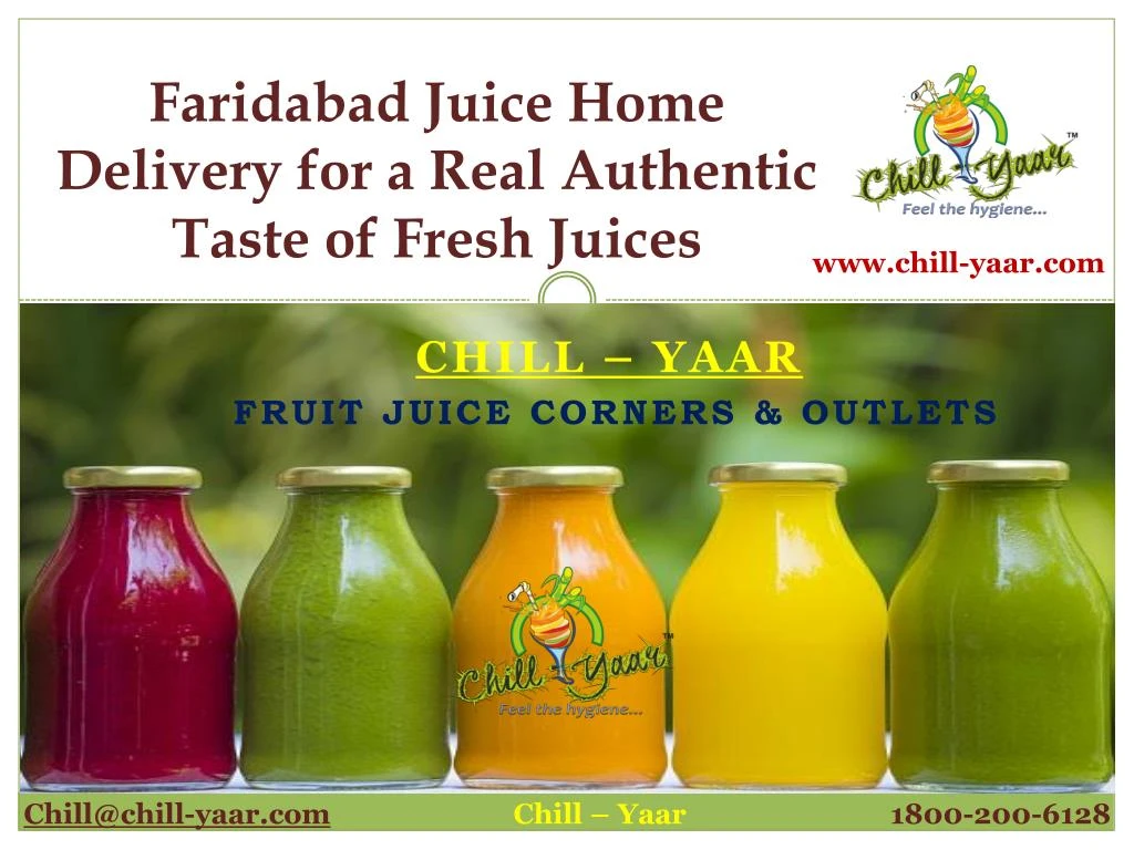 faridabad juice home delivery for a real authentic taste of fresh juices