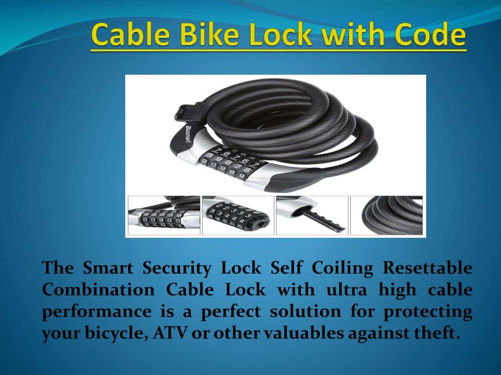 cable bike lock with code