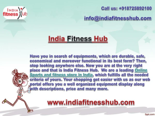 Obtain gym equipments from a reliable online store
