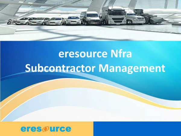 eresource Nfra Subcontractor Management