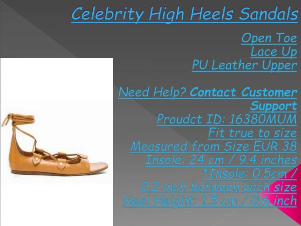 Celebrity High Heels Sandals