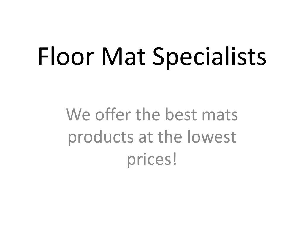 floor mat specialists