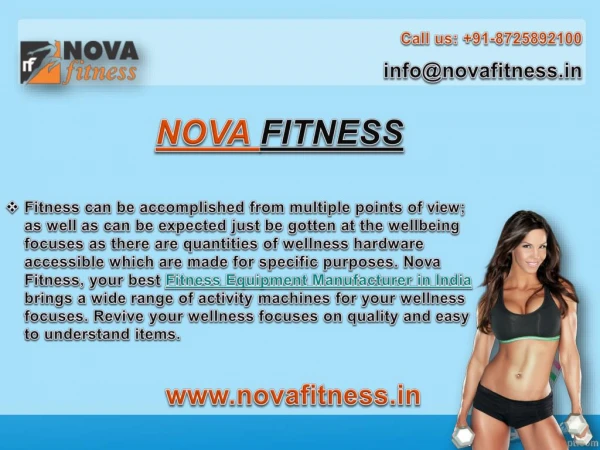 Nova Fitness- Best and Leading Fitness Equipment Manufacturer in India