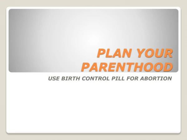 Termination of unwanted pregnancy- Buy abortion pill online