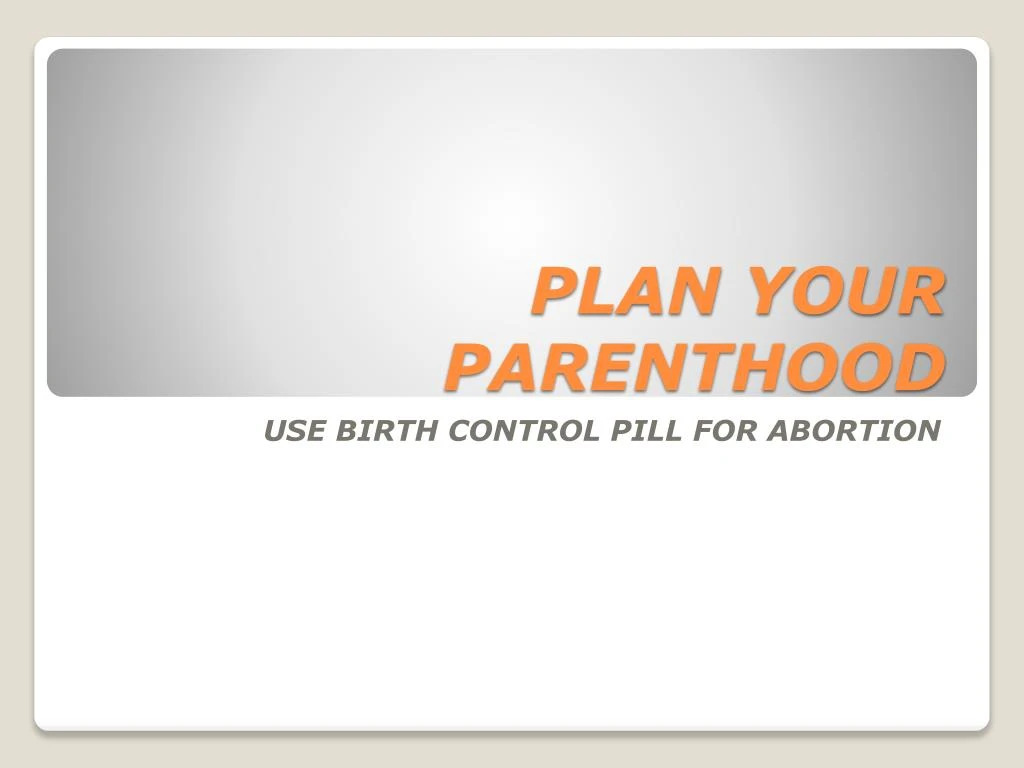 plan your parenthood