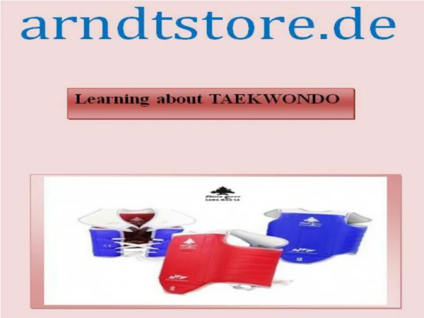 Learning About TAEKWONDO | arndtstore.de